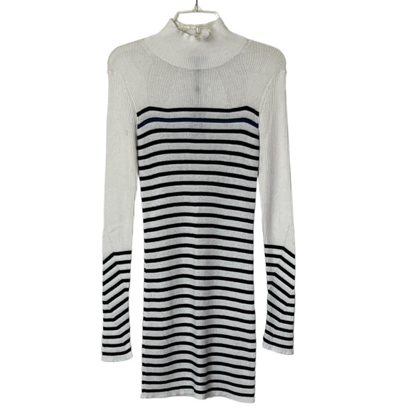 Rag & Bone Kate Turtleneck Sweater Mini Dress Cashmere Blend Striped Long sleeve - Picture 4 of 16